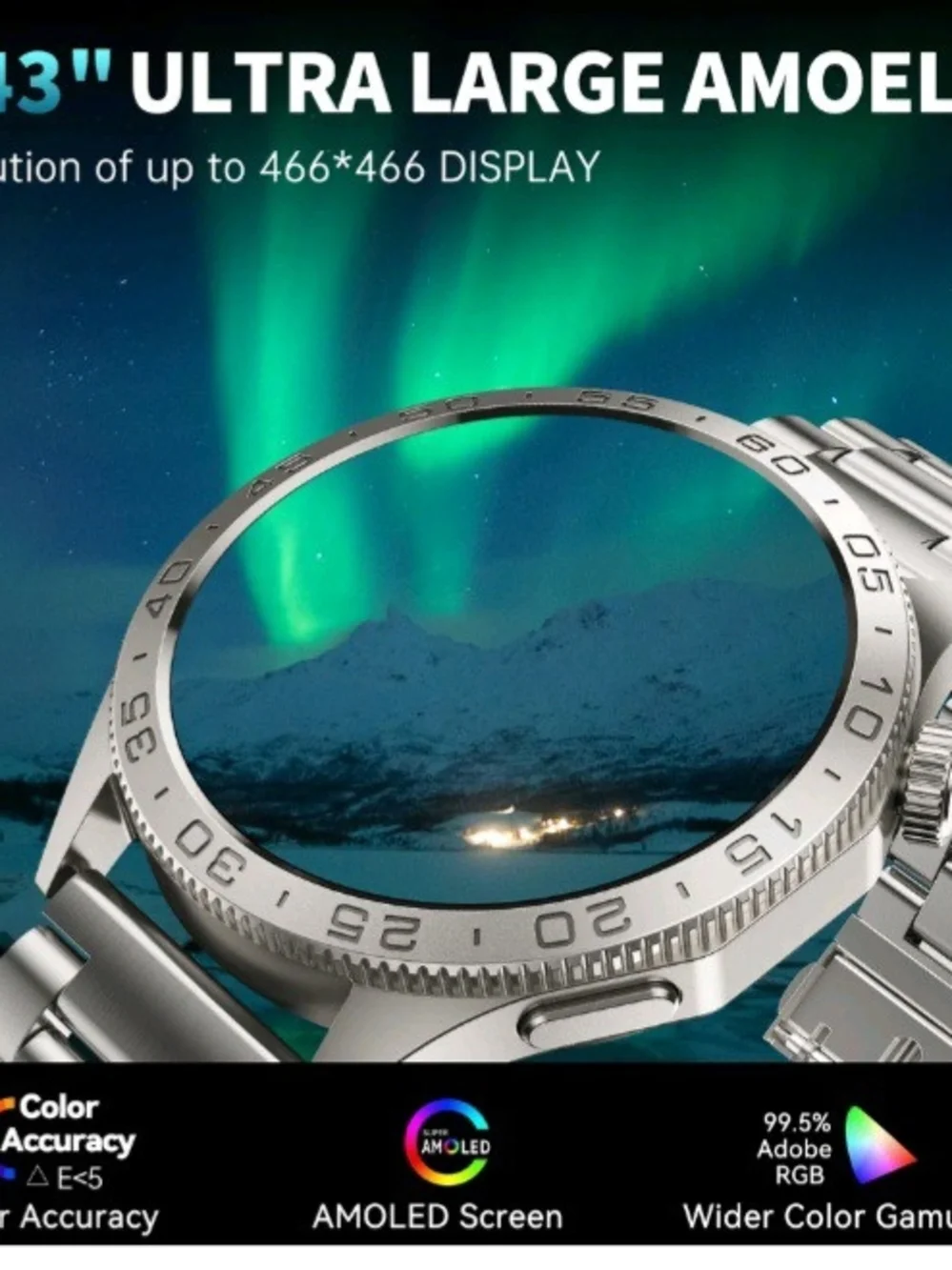 Smart Watch Stainless Steel Silver - Smart Watch